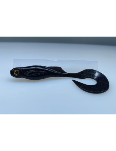 🔥 Bubulle Grub Noir Pailleté | Leurres Souples Gros Carnassiers | Kestufish 🎣