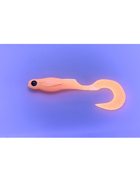 🔥 Bubulle Grub Orange Fluo | Leurres Souples Gros Carnassiers | Kestufish 🎣