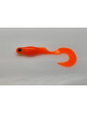 🔥 Bubulle Grub Orange Fluo | Leurres Souples Gros Carnassiers | Kestufish 🎣