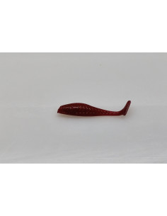 🔥 Shad Alpha 6 cm Rouge | Leurres Souples Perche, Truite & Black bass| Kestufish 🎣