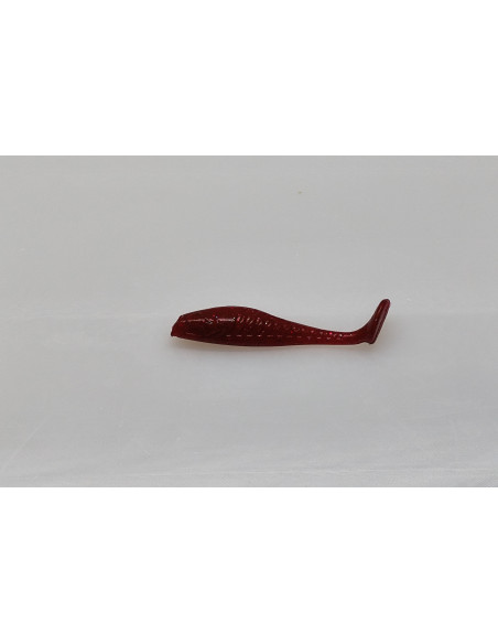 🔥 Shad Alpha 6 cm Rouge | Leurres Souples Perche, Truite & Black bass| Kestufish 🎣