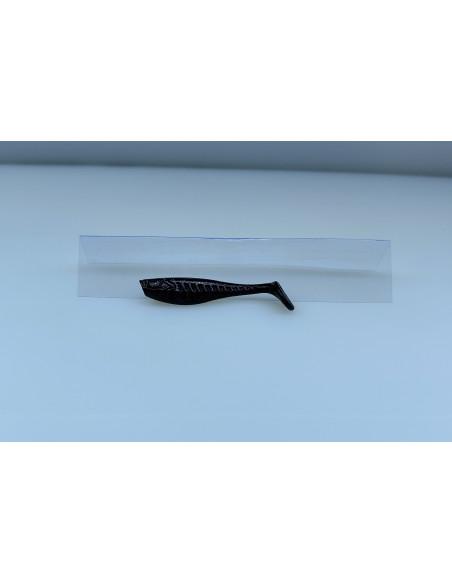 🔥 Shad Alpha 6 cm Noir Pailleté | Leurres Souples Perche, Truite & Black bass| Kestufish 🎣
