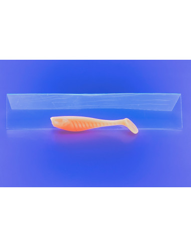 🔥 Shad Alpha 6 cm Orange Fluo | Leurres Souples Perche, Truite & Black bass| Kestufish 🎣