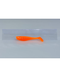 🔥 Shad Alpha 6 cm Orange Fluo | Leurres Souples Perche, Truite & Black bass| Kestufish 🎣