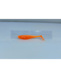 🔥 Shad Alpha 9 cm Orange Fluo | Leurres Souples Perche & Sandre | Kestufish 🎣