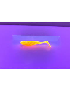 🔥 Shad Alpha 9 cm Orange Fluo | Leurres Souples Perche & Sandre | Kestufish 🎣 2