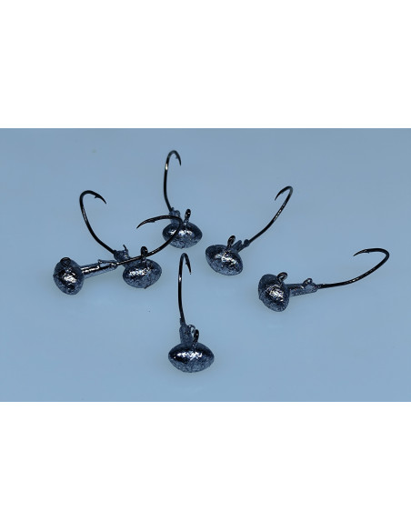 Tête plombée football 3.5 g Hameçon Ultra piquant – Lot de 6 | Kestufish Made in France