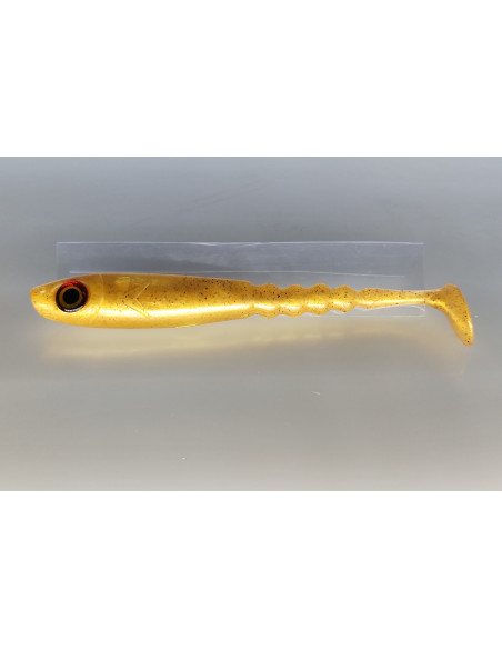 🔥 Ch'ti Shad 17 cm Gold | Leurre Souple Brochet & Silure | Kestufish 🎣