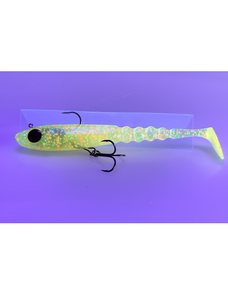 🔥 Ch'ti Shad 17 cm Prémonté (44 g) Ultra UV | Leurre Souple Brochet & Silure | Kestufish 🎣