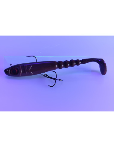 🔥 Ch'ti Shad 17 cm Prémonté (44 g) Chocolat | Leurre Souple Brochet & Silure | Kestufish 🎣