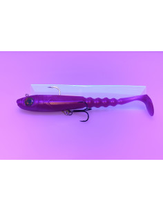🔥 Ch'ti Shad 17 cm Prémonté (44 g) Violet Nacré | Leurre Souple Brochet & Silure | Kestufish 🎣 2