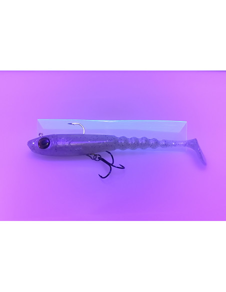 🔥 Ch'ti Shad 17 cm Prémonté (44 g) Ice | Leurre Souple Brochet & Silure | Kestufish 🎣