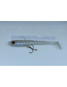 🔥 Ch'ti Shad 17 cm Prémonté (44 g) Ice | Leurre Souple Brochet & Silure | Kestufish 🎣