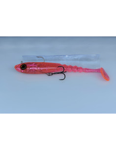 🔥 Ch'ti Shad 17 cm Prémonté (44 g) Rose translucide pailleté | Leurre Souple Brochet & Silure | Kestufish 🎣