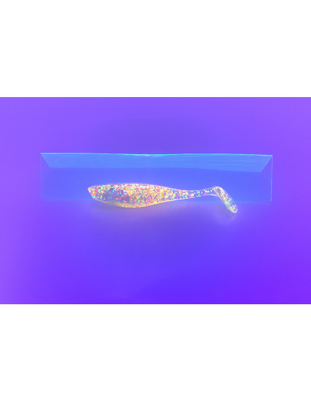 🔥 Shad Alpha 9 cm Disco UV | Leurres Souples Perche & Sandre | Kestufish