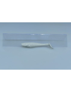 🔥 Shad Alpha 6 cm Blanc | Leurres Souples Perche, Truite & Black bass| Kestufish 🎣