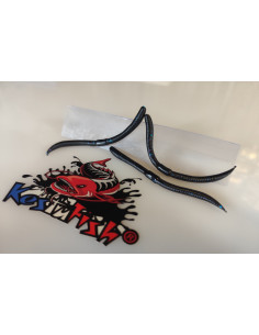 KF Worm 10.5 cm – Imitation ver de terre ultra réaliste noir pailleté - Leurres souples x15