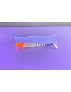 🔥 Ch'ti Shad 9 cm Blanc à tête rouge | Le Leurre Souple Ultime pour les pêches Légères| Kestufish 🎣 2