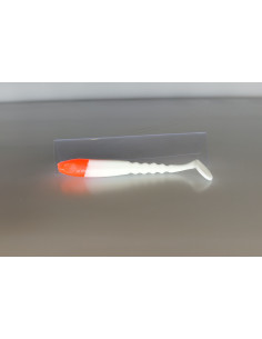 🔥 Ch'ti Shad 9 cm Blanc à tête rouge | Le Leurre Souple Ultime pour les pêches Légères| Kestufish 🎣