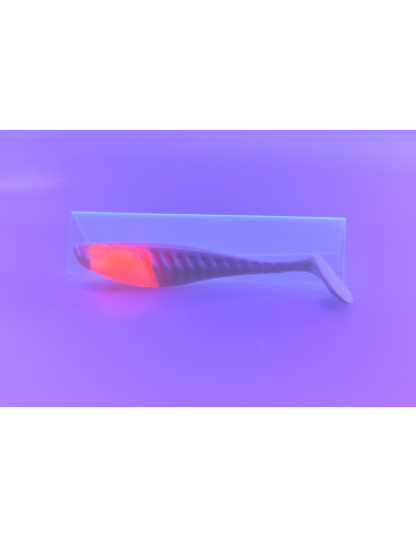 🔥 Shad Alpha 9 cm Blanc à tête rouge | Leurres Souples Perche & Sandre | Kestufish