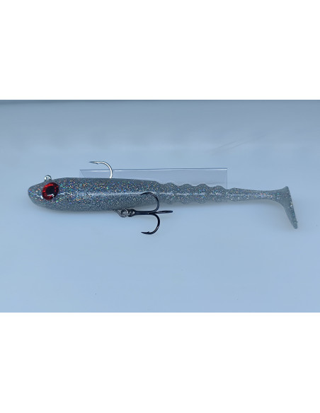 🔥 Ch'ti Shad 17 cm Prémonté Holographique | Leurre Souple Brochet & Silure | Kestufish 🎣