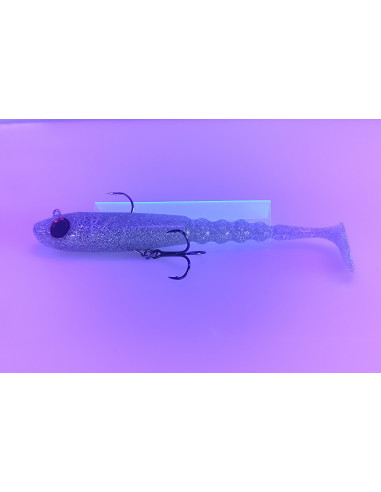 🔥 Ch'ti Shad 17 cm Prémonté Holographique | Leurre Souple Brochet & Silure | Kestufish 🎣