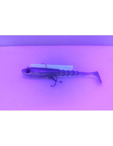 🔥 Ch'ti Shad 17 cm Prémonté Chrome | Leurre Souple Brochet & Silure | Kestufish 🎣