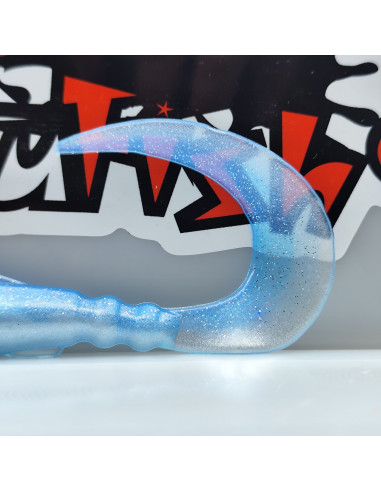 Ch'ti Grub 12cm – Leurre souple artisanal français | Sandre, Brochet, Perche | Kestufish