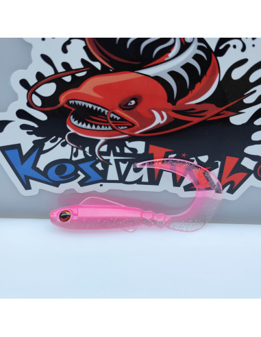 Ch'ti Grub 12cm – Leurre souple artisanal français | Sandre, Brochet, Perche | Kestufish