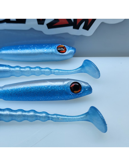 Ch'ti Shad 13cm – Leurre souple shad bicolore | Brochet, Silure, Sandre | Kestufish