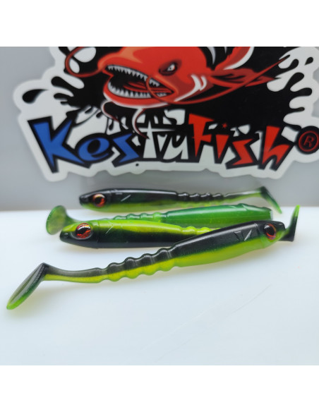 Ch'ti Shad 13cm – Leurre souple shad bicolore | Brochet, Silure, Sandre | Kestufish