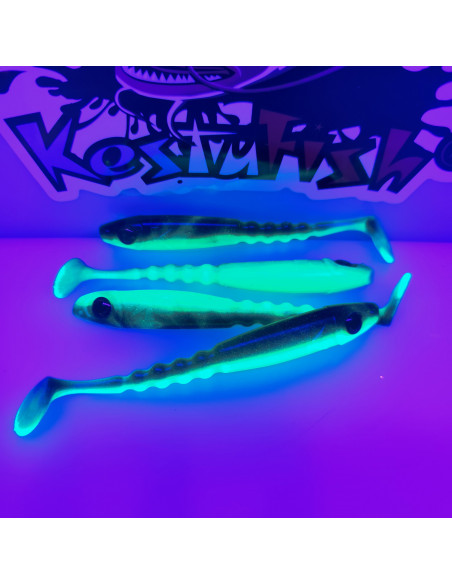 Ch'ti Shad 13cm – Leurre souple shad bicolore | Brochet, Silure, Sandre | Kestufish