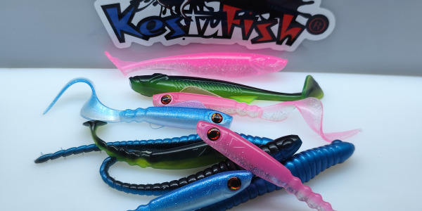 Kestufish passe au bicolore : nos leurres souples artisanaux franchissent un cap